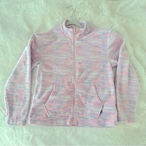 Eddie Bauer Girls Fleece Jacket, 14G, Pink,Blue